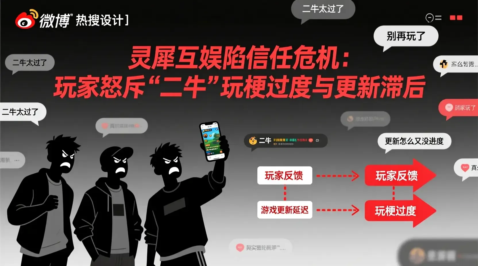 灵犀互娱陷信任危机：玩家怒斥‘二牛’玩梗过度与更新滞后