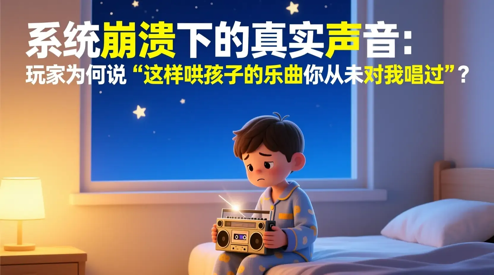 系统崩溃下的真实声音:玩家为何说‘这样哄孩子的乐曲你从未对我唱过’?