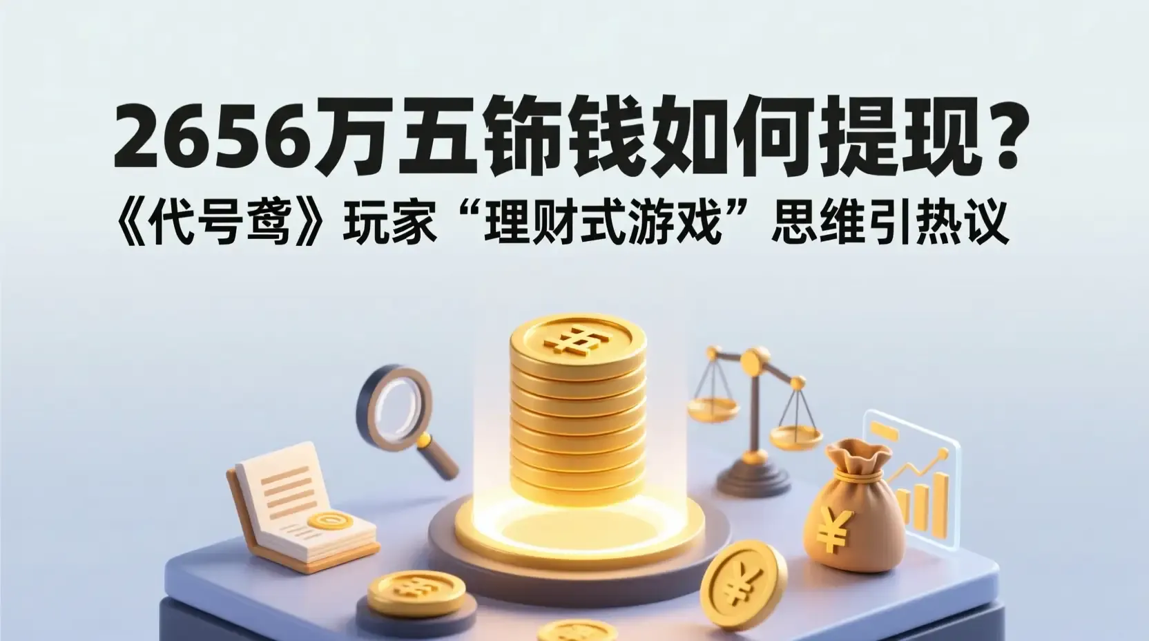 2656万五铢钱如何提现?《代号鸢》玩家“理财式游戏”思维引热议