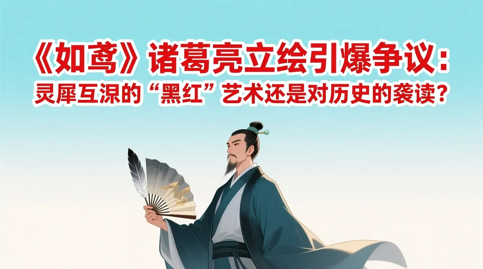 《如鸢》诸葛亮立绘引爆争议：灵犀互娱的“黑红”艺术还是对历史的亵渎？