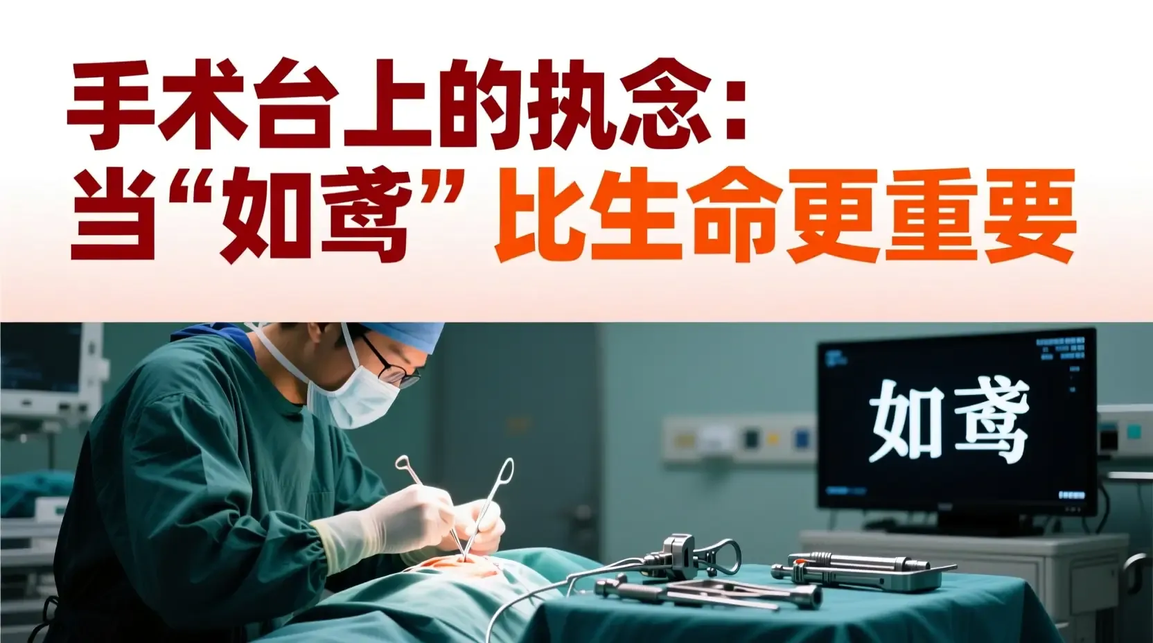 手术台上的执念：当‘如鸢’比生命更重要